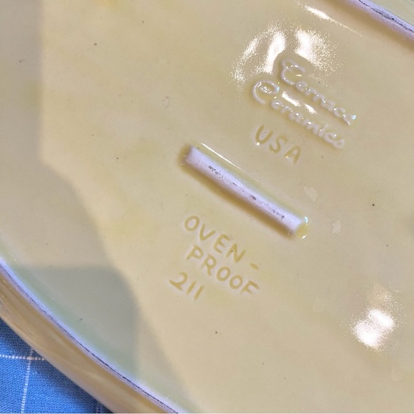 Set of 2 Corn Cob Platter Terrace Ceramics Pattern 210 211 USA Made Mid Century - Picture 7 of 7